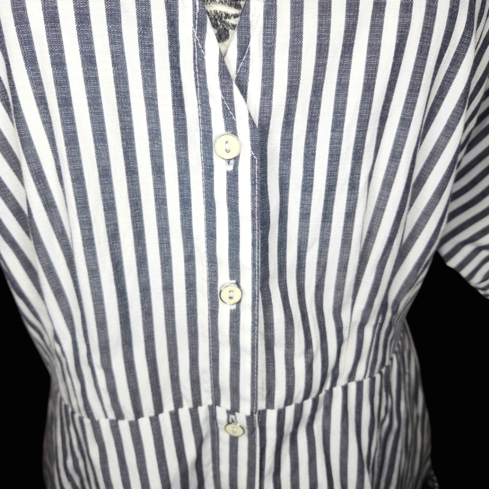 BP Striped Gray and White Dress - Large - Picture 3 of 8